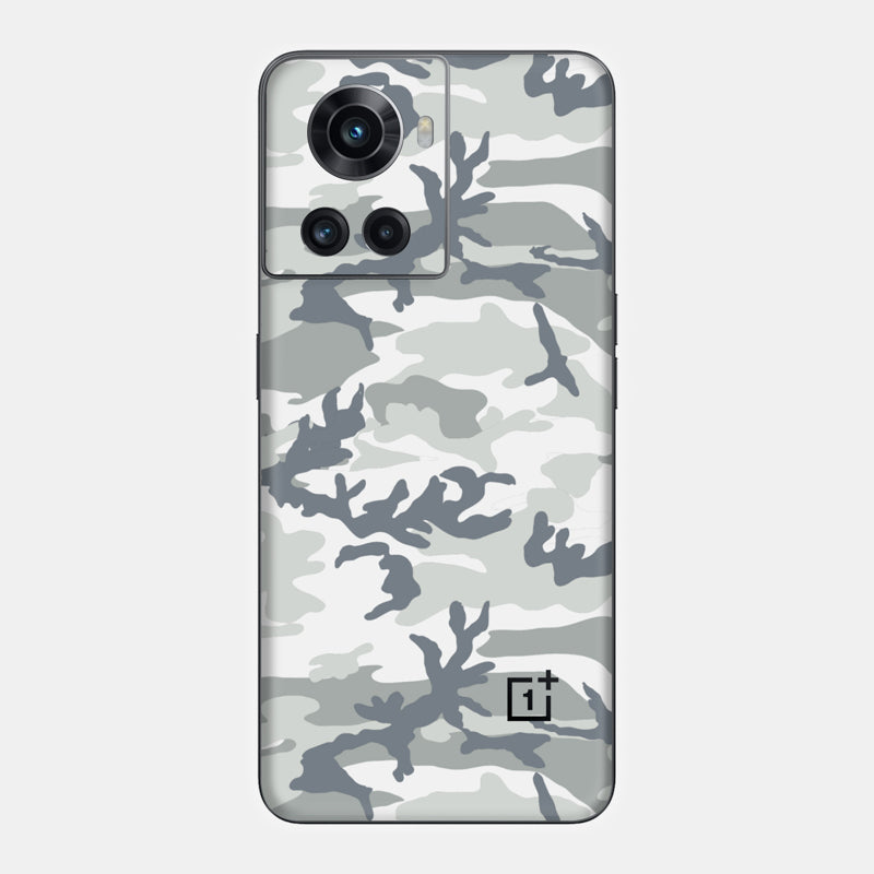 Snow Camo Glass Back