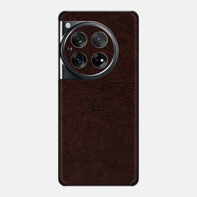 Brown Leather Glass Back