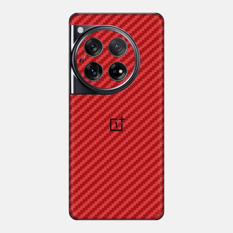 Carbon Fibre Red Glass Back