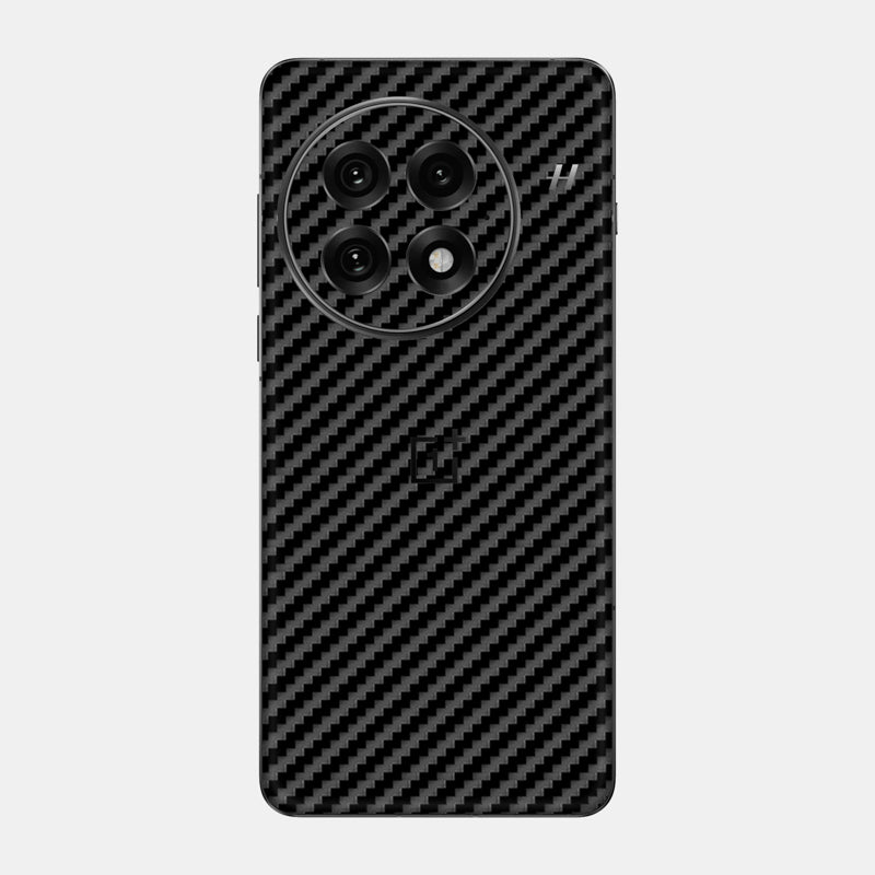 Glass Back Carbon Fibre Black