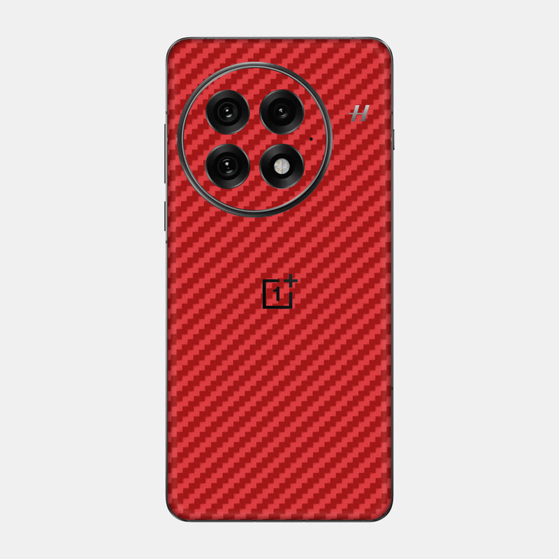 Glass Back Carbon Fibre Red