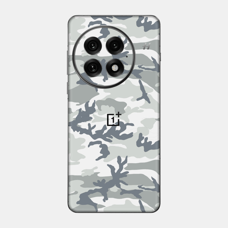 Snow Camo Glass Back