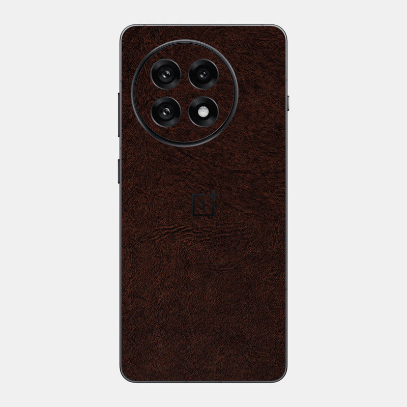 Brown Leather Glass Back