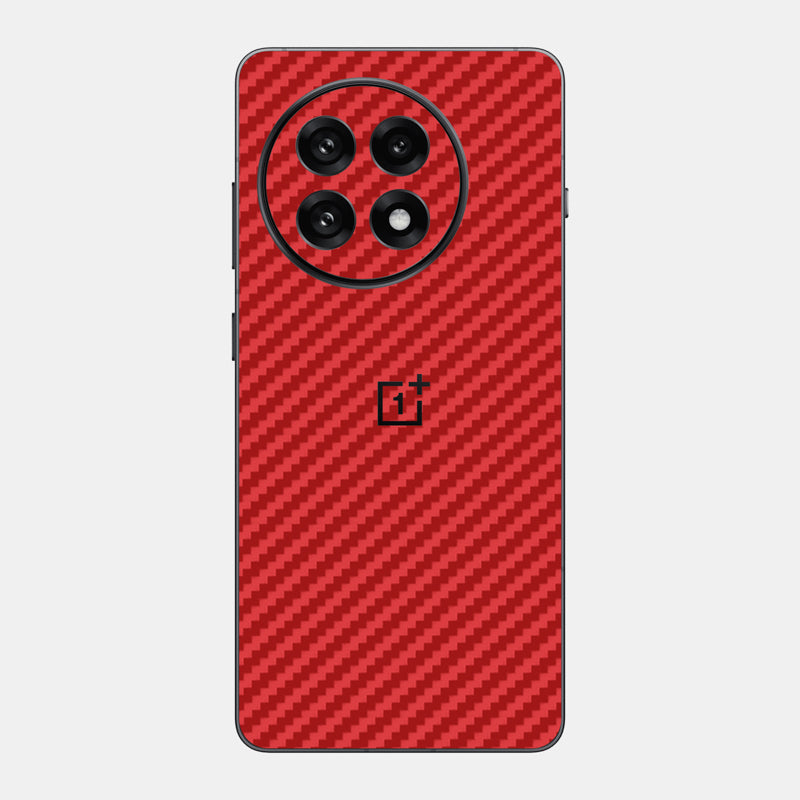 Carbon Fibre Red Glass Back