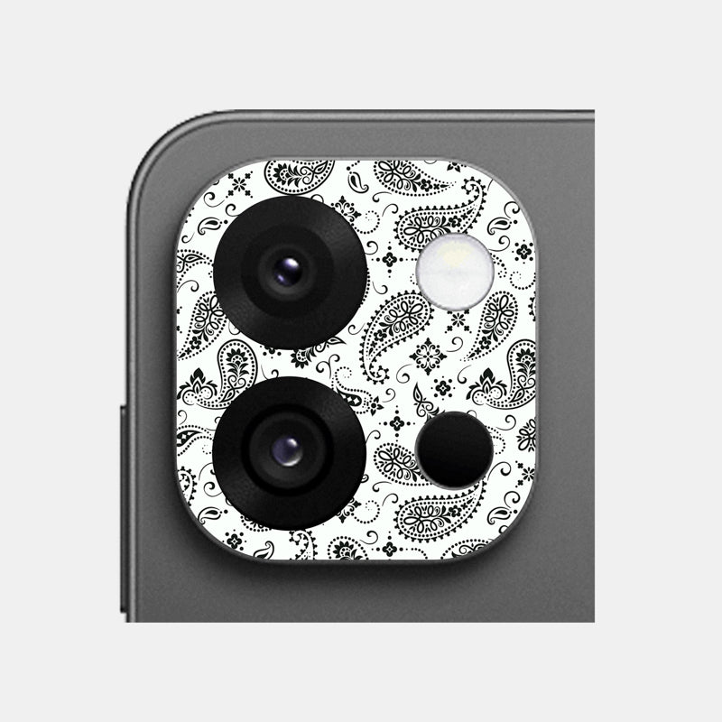 White Paisley Pack of 2