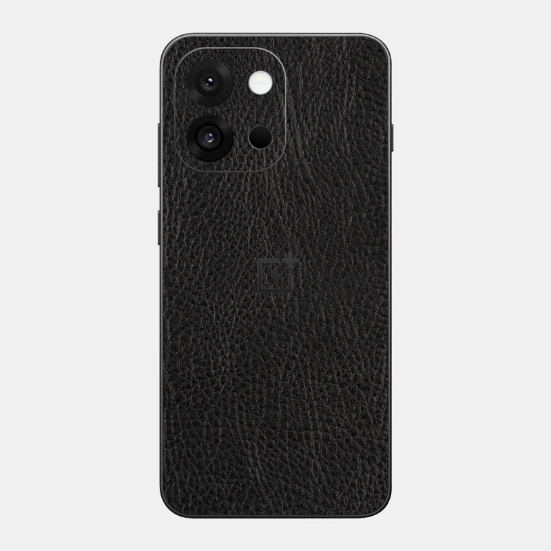 Black Leather Glass Back