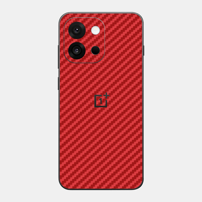 Carbon Fibre Red Glass Back