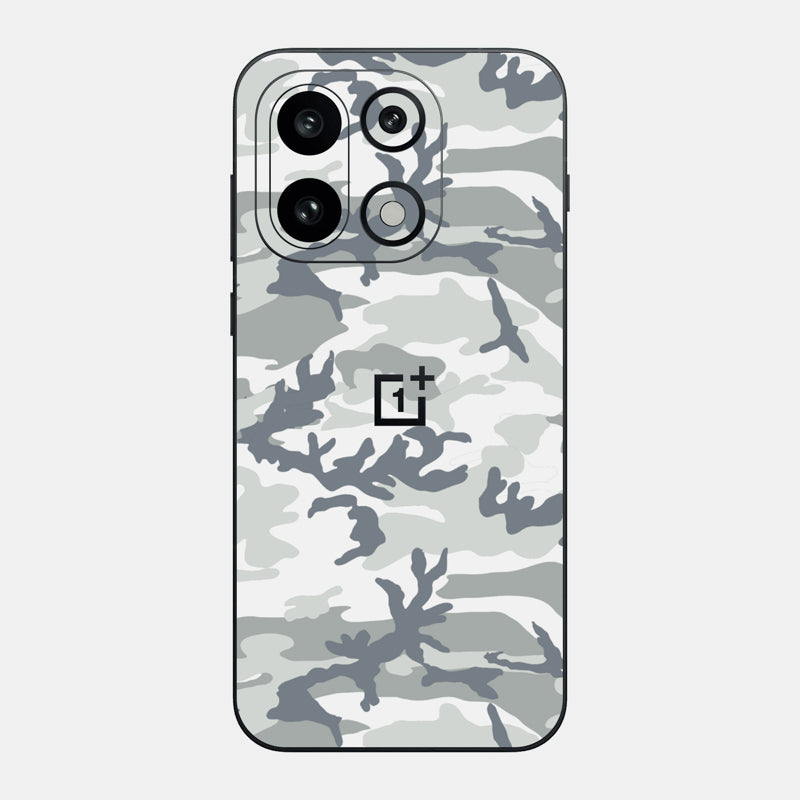 Snow Camo Glass Back