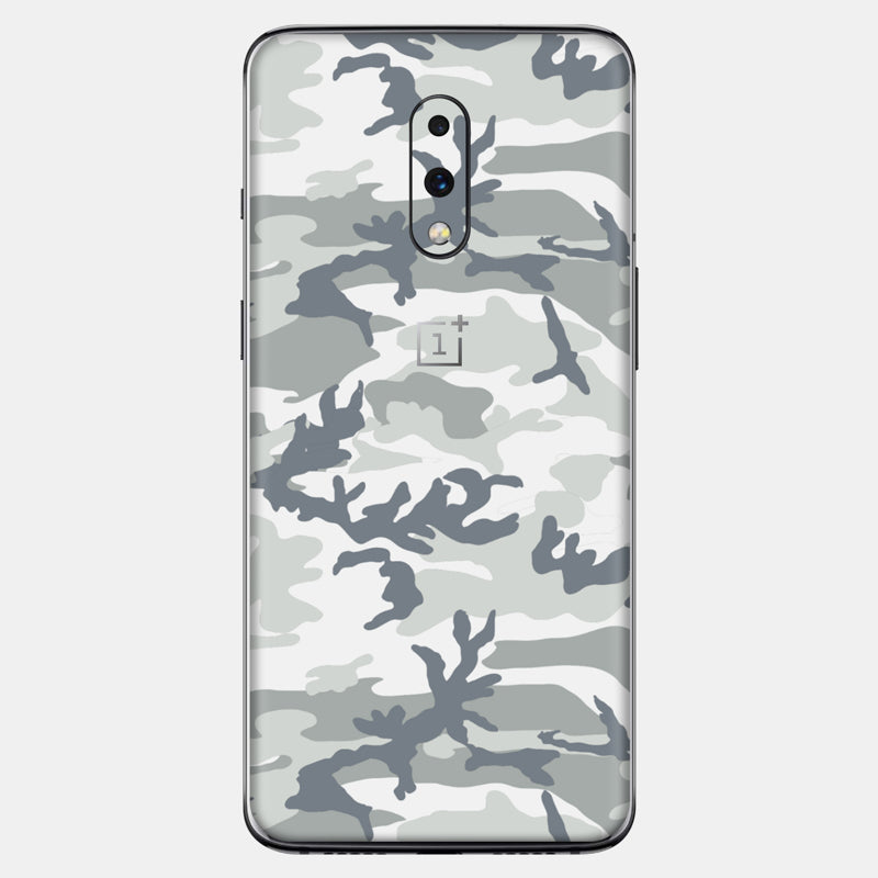 Snow Camo Glass Back