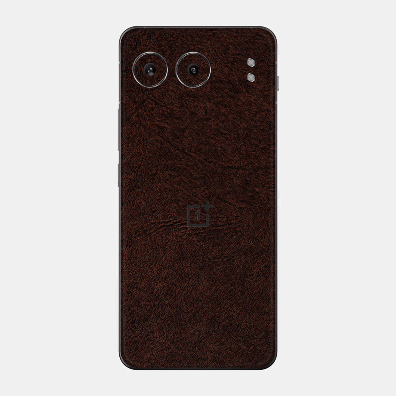 Brown Leather Glass Back