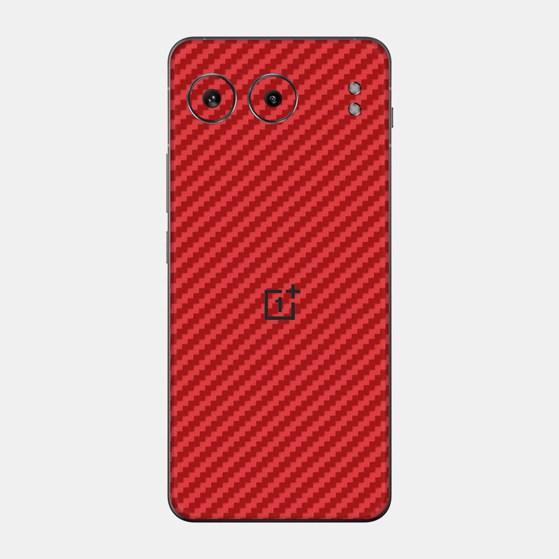 Carbon Fibre Red Glass Back