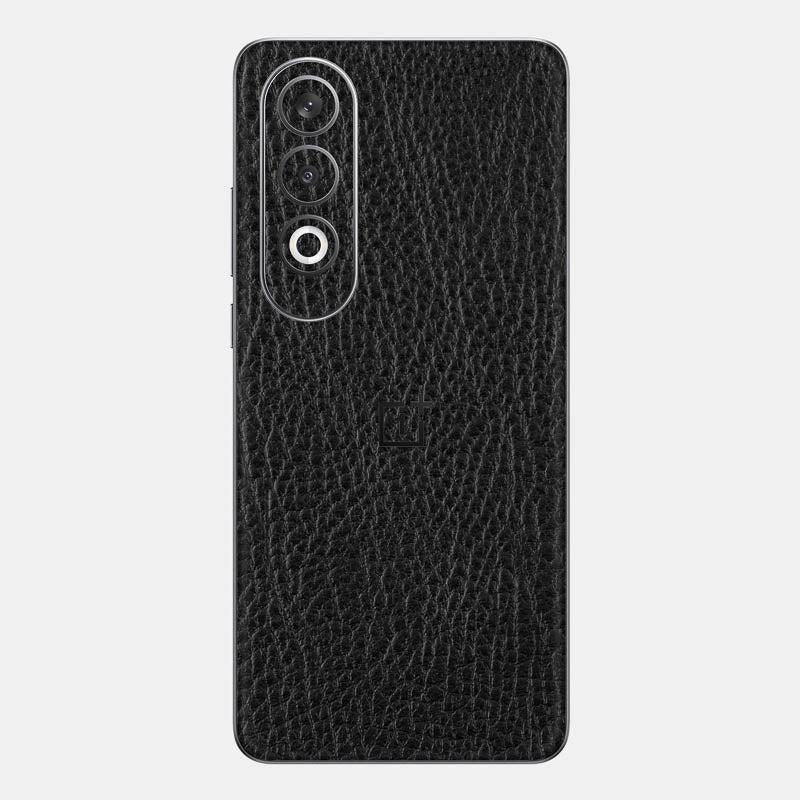 Black Leather Glass Back