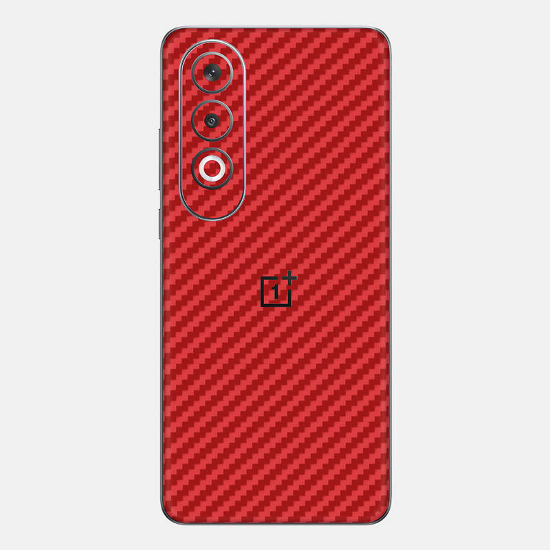 Carbon Fibre Red Glass Back