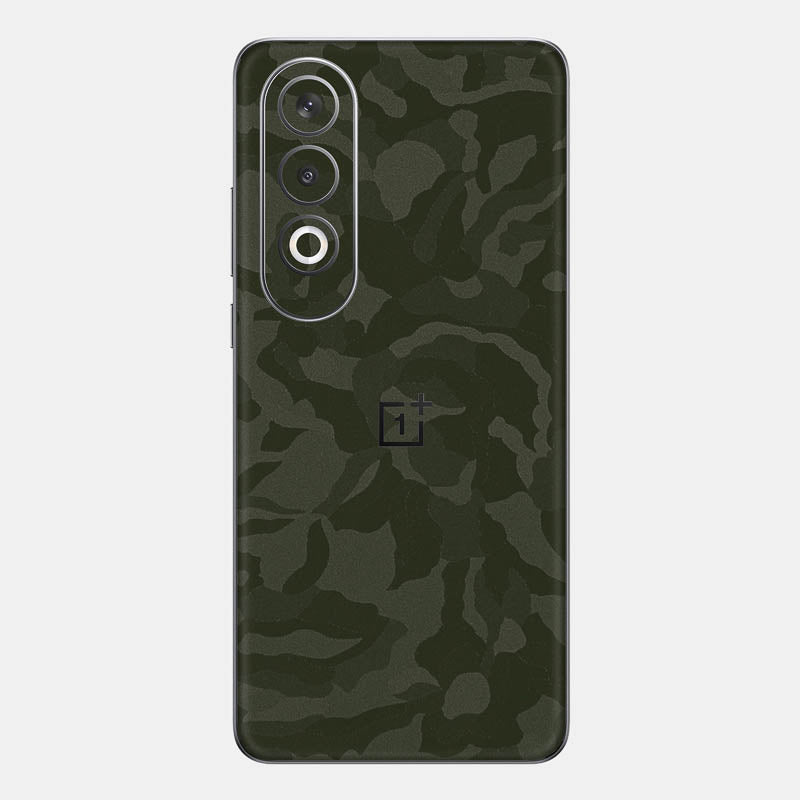 Green Camo Glass Back