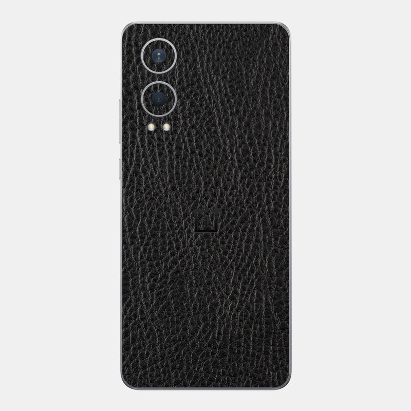 Black Leather Glass Back