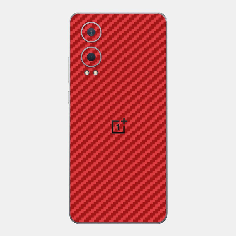 Carbon Fibre Red Glass Back