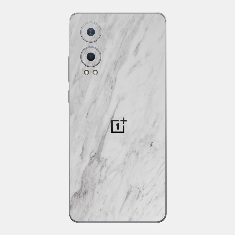 White Marble Glass Back