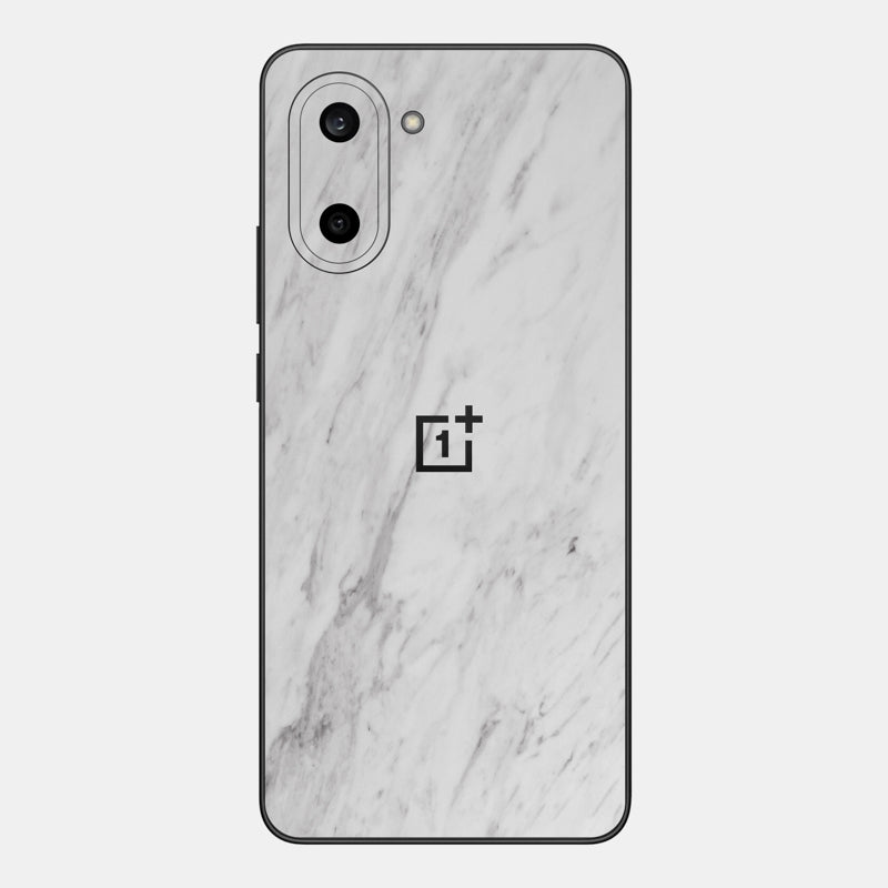 White Marble Glass Back