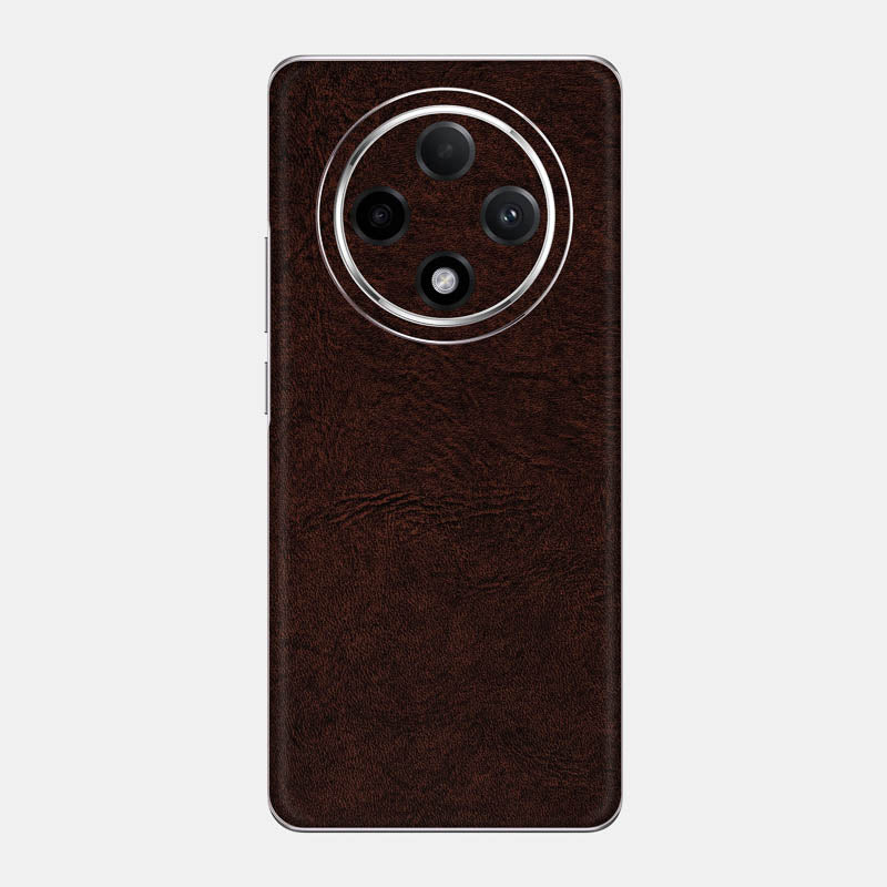 Brown Leather Glass Back