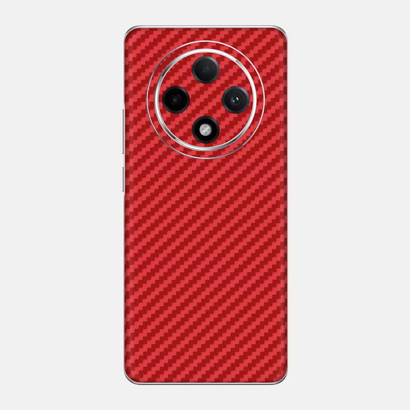 Carbon Fibre Red Glass Back