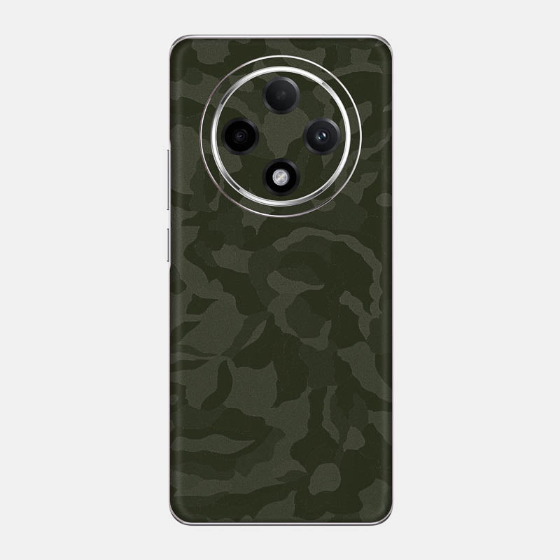 Green Camo Glass Back