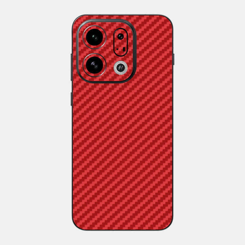 Carbon Fibre Red Glass Back