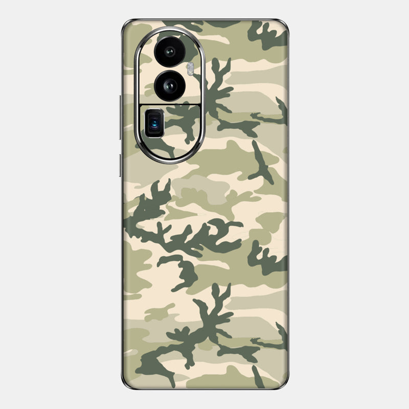 Military Camo Glass Back