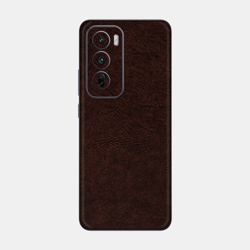 Brown Leather Glass Back