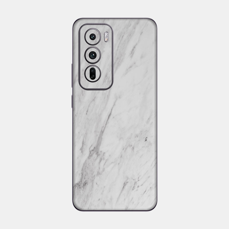 White Marble Glass Back