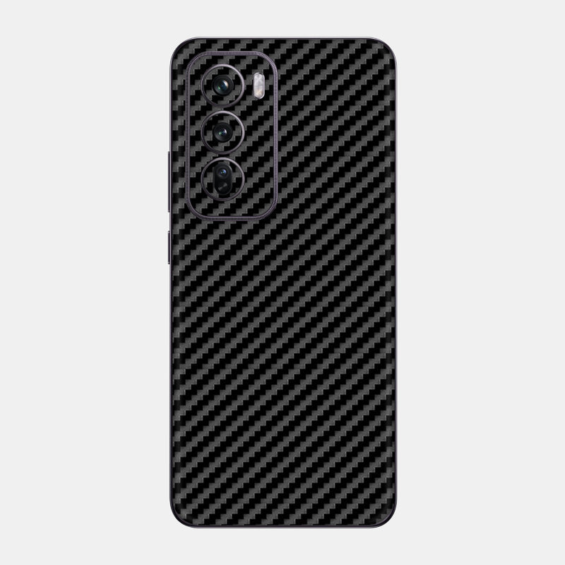 Carbon Fibre Black Glass Back