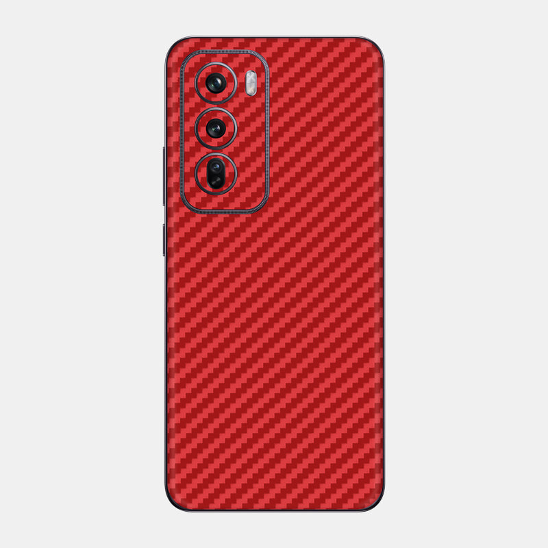 Carbon Fibre Red Glass Back