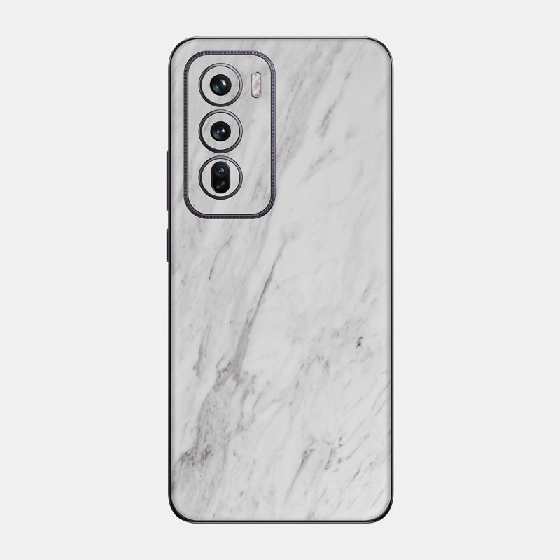 White Marble Glass Back