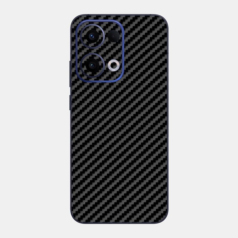 Carbon Fibre Black Glass Back