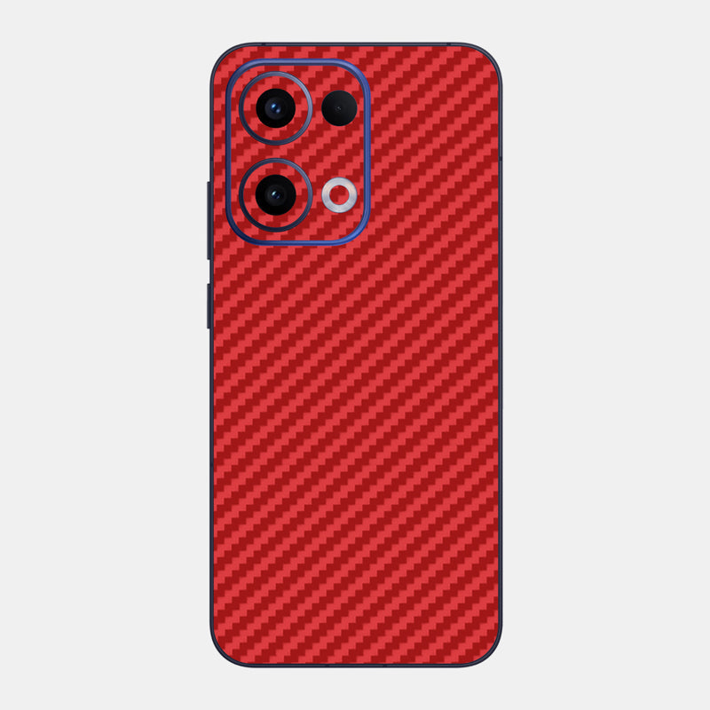 Carbon Fibre Red Glass Back