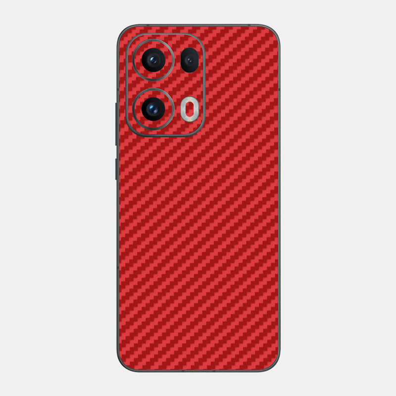 Carbon Fibre Red Glass Back