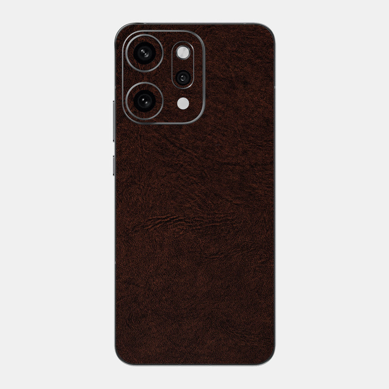Brown Leather Glass Back