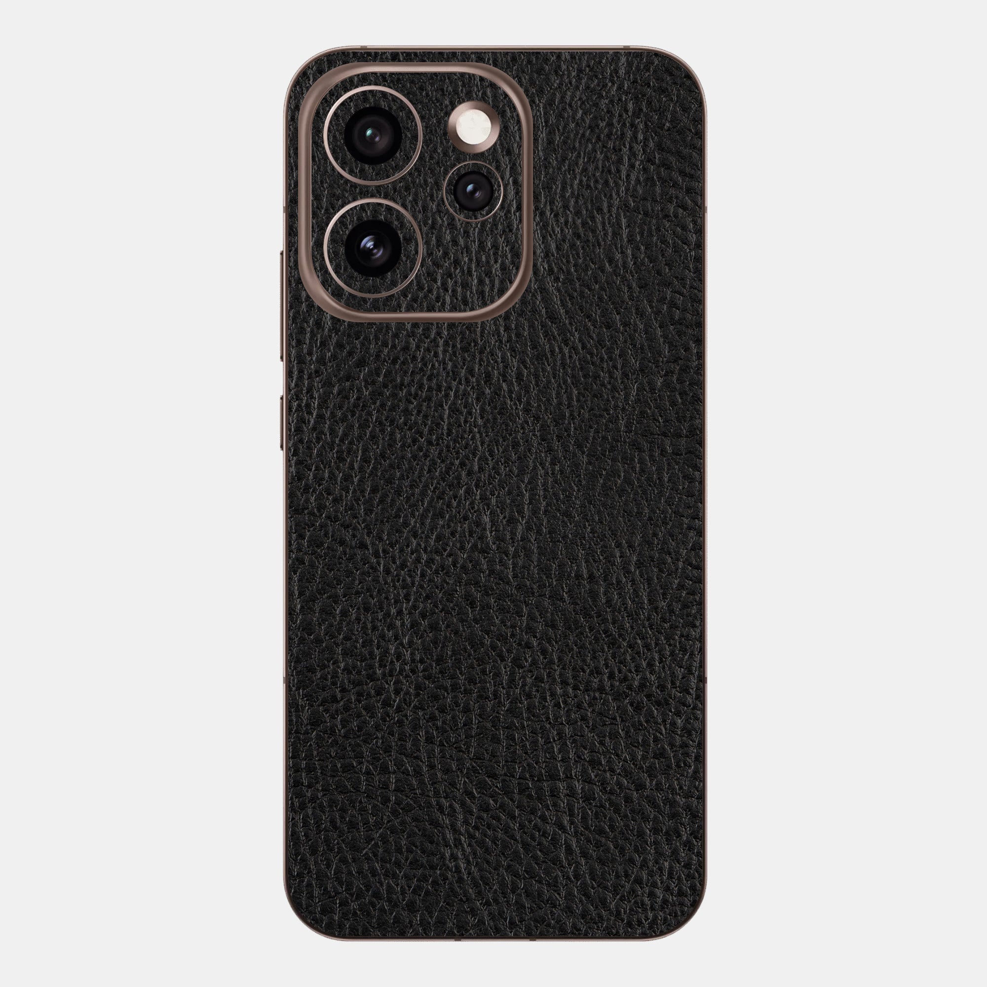 Black Leather Glass Back