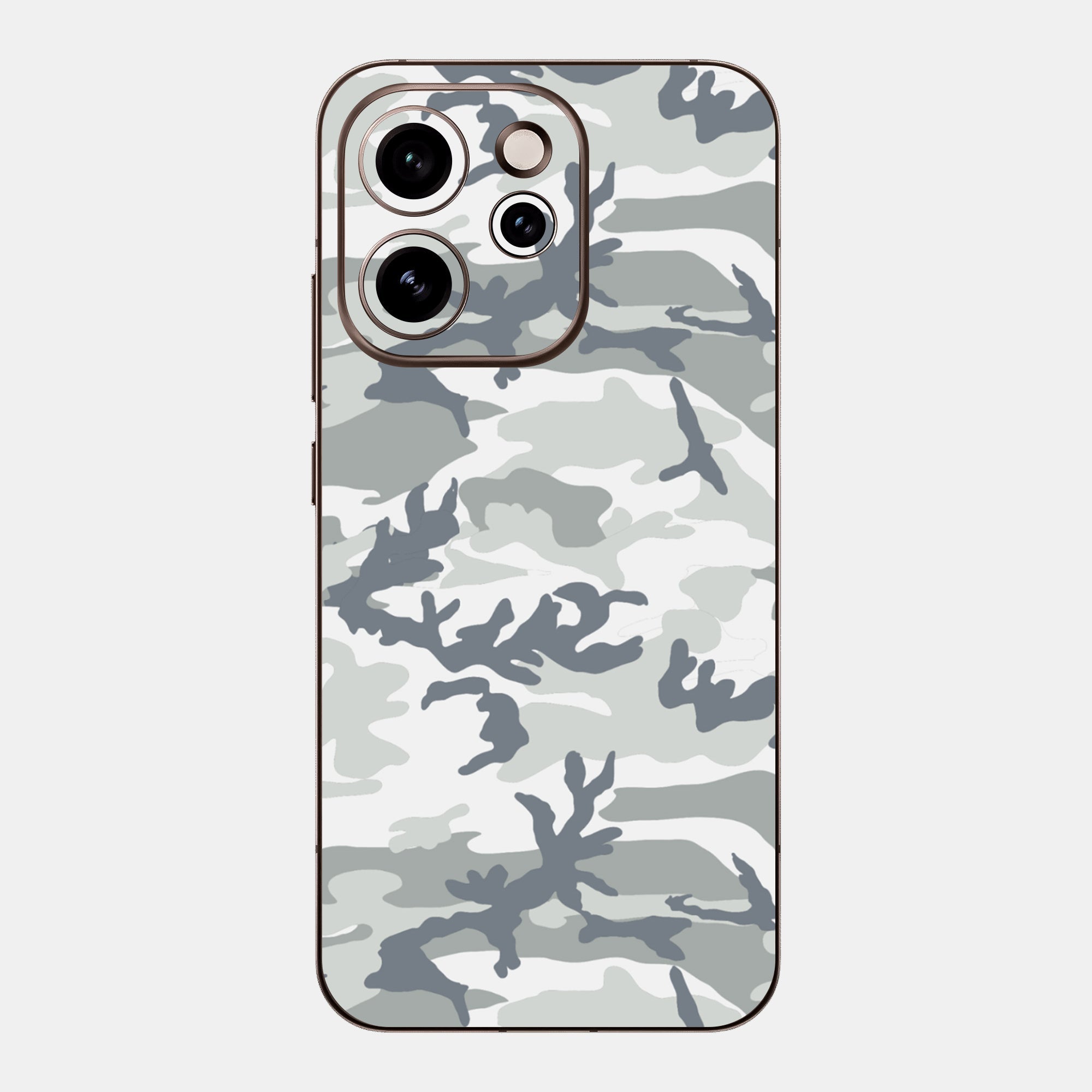 Snow Camo Glass Back