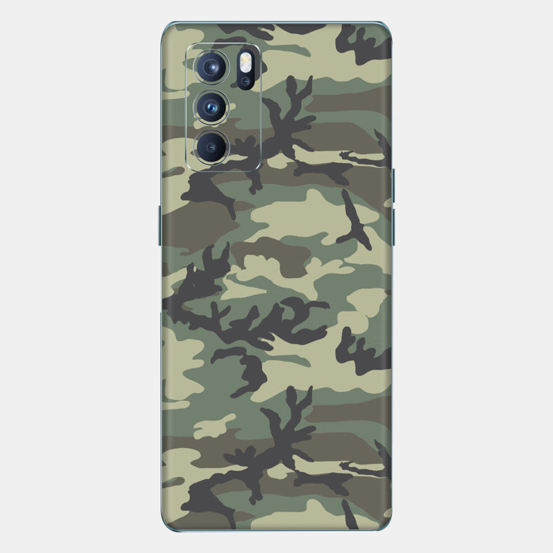 Forest Camo Glass Back