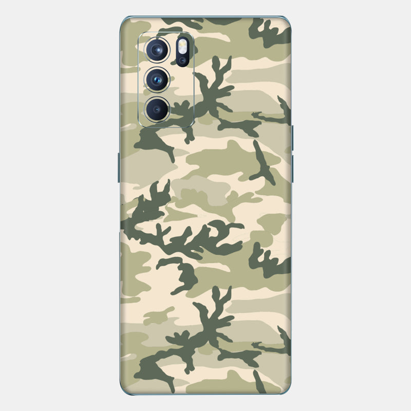 Military Camo Glass Back