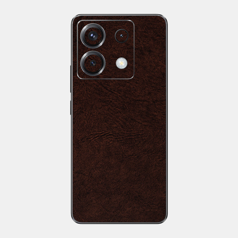 Brown Leather Glass Back