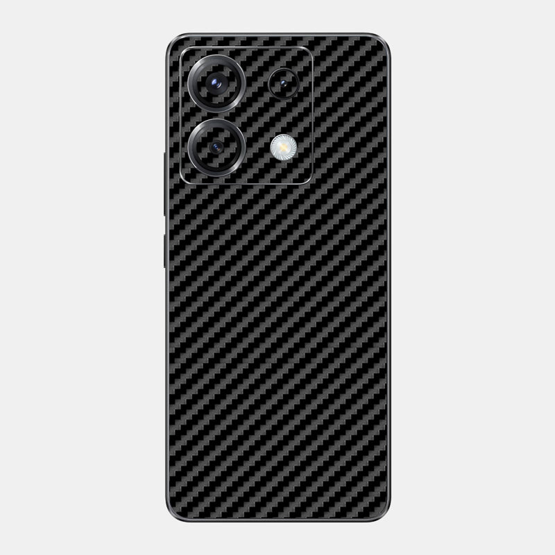 Carbon Fibre Black Glass Back