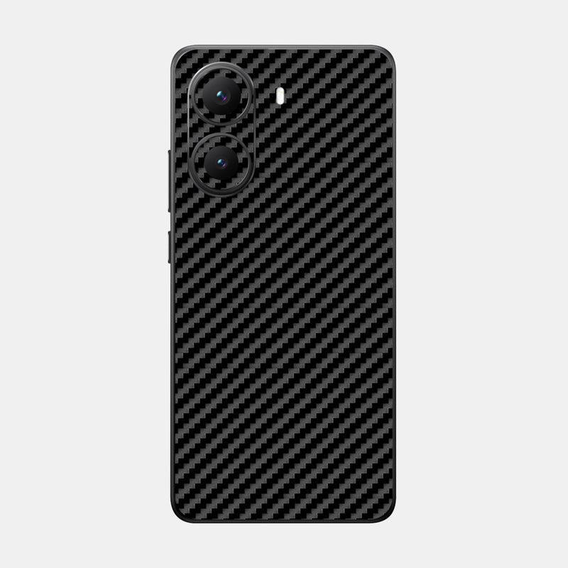 Carbon Fibre Black Glass Back