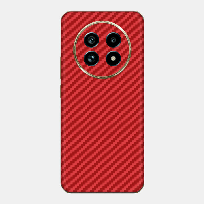 Carbon Fibre Red Glass Back