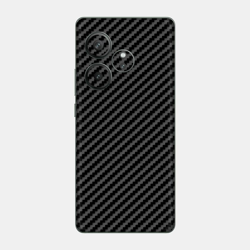 Carbon Fibre Black Glass Back