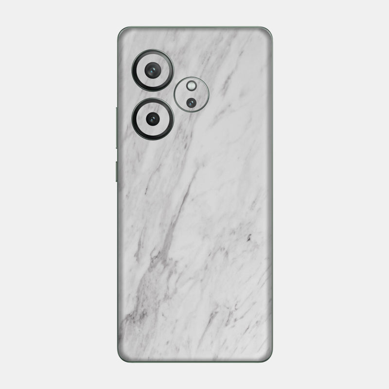 White Marble Glass Back