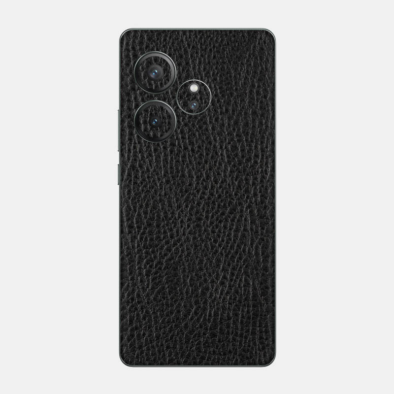 Black Leather Glass Back