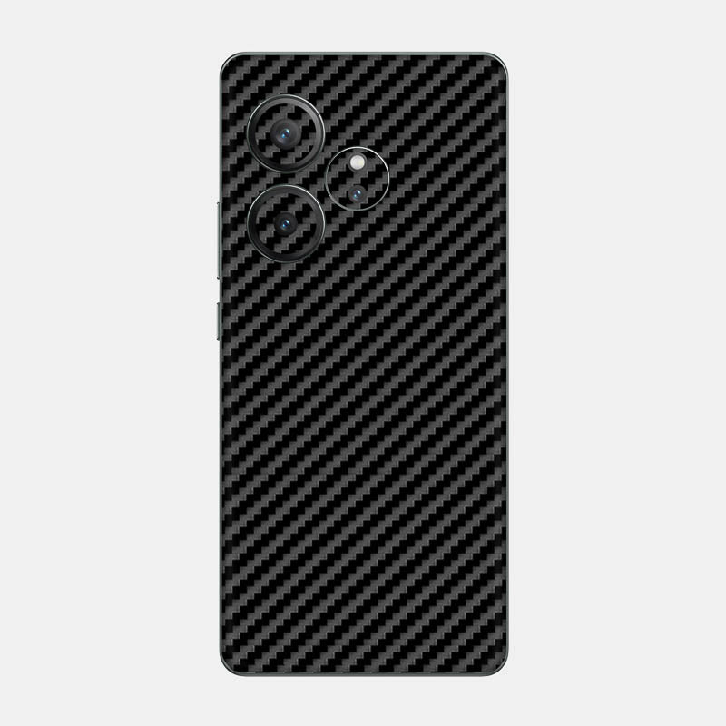 Carbon Fibre Black Glass Back