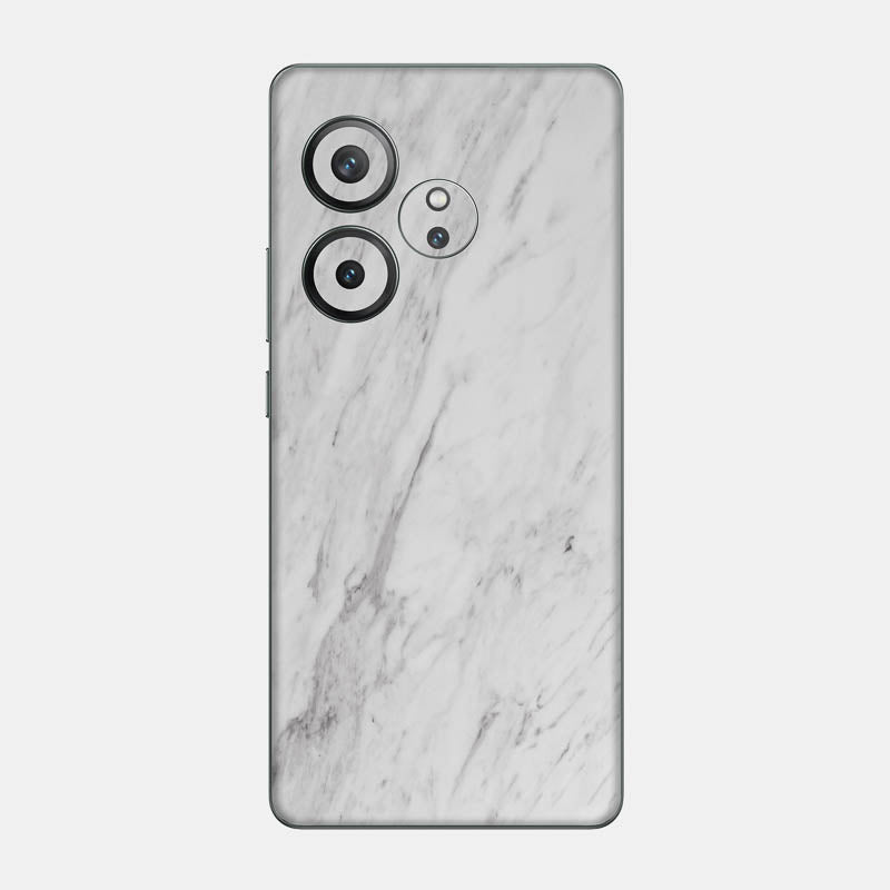 White Marble Glass Back