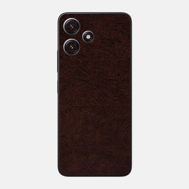 Brown Leather Glass Back